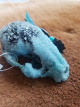 Load image into Gallery viewer, Baby Blue Crystal Raccoon Small Skull