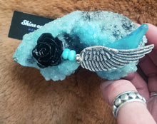 Load image into Gallery viewer, Baby Blue Crystal Raccoon Small Skull