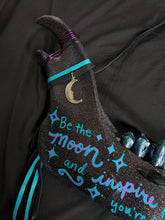 Load image into Gallery viewer, Hand Painted Moon Quote Cow Jawbone - Home Decor