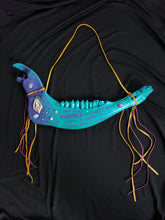 Load image into Gallery viewer, Hand Painted Mermaid Quote Cow Jawbone - Home Decor