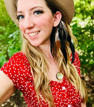 Load image into Gallery viewer, Hot Pink, Blues, Fushia, Purple, & Blue Grizzly Feather Mix Boho Silver Ear Cuff