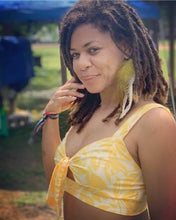 Load image into Gallery viewer, Lime Green, White, Peacock, Turquoise Rooster Feather Mix Boho Silver Ear Cuff