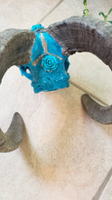 Load image into Gallery viewer, Authentic Big Horn Real Ram Skull with Roses - Home Decor
