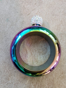 Bling Rainbow Oil Slick Secret Bracelet Flask