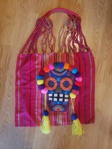 Embroidered Dia De Los Muertos / Sugar Skull Bag