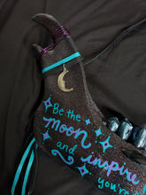 Load image into Gallery viewer, Hand Painted Moon Quote Cow Jawbone - Home Decor
