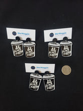 Load image into Gallery viewer, &quot;But First, Coffee&quot; Small Acrylic Stud Earrings
