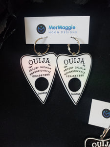 Ouija Board Cutout Hoop Earrings