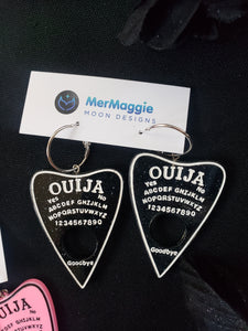 Ouija Board Cutout Hoop Earrings