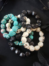 Load image into Gallery viewer, Large Skull Beaded Stretch Bracelets
