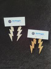 Load image into Gallery viewer, Small Cosmic Lightning Bolt Earrings
