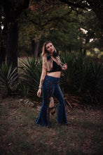 Load image into Gallery viewer, Classic Blue Denim Jean Bell Bottoms
