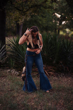 Load image into Gallery viewer, Classic Blue Denim Jean Bell Bottoms
