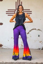 Load image into Gallery viewer, Purple Desert Sunset Bell Bottom Pants
